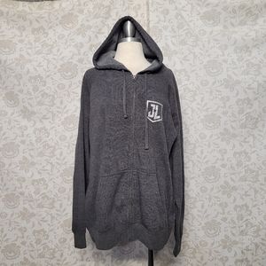 Independent Trading Company Full Zip Hoodie Size Large Justice League